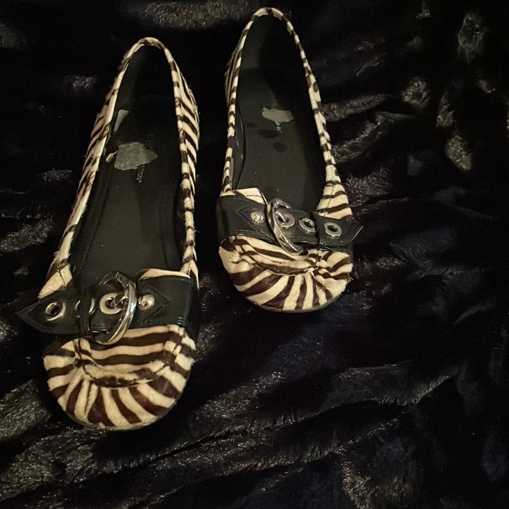 BCBG animal print with calf hair.